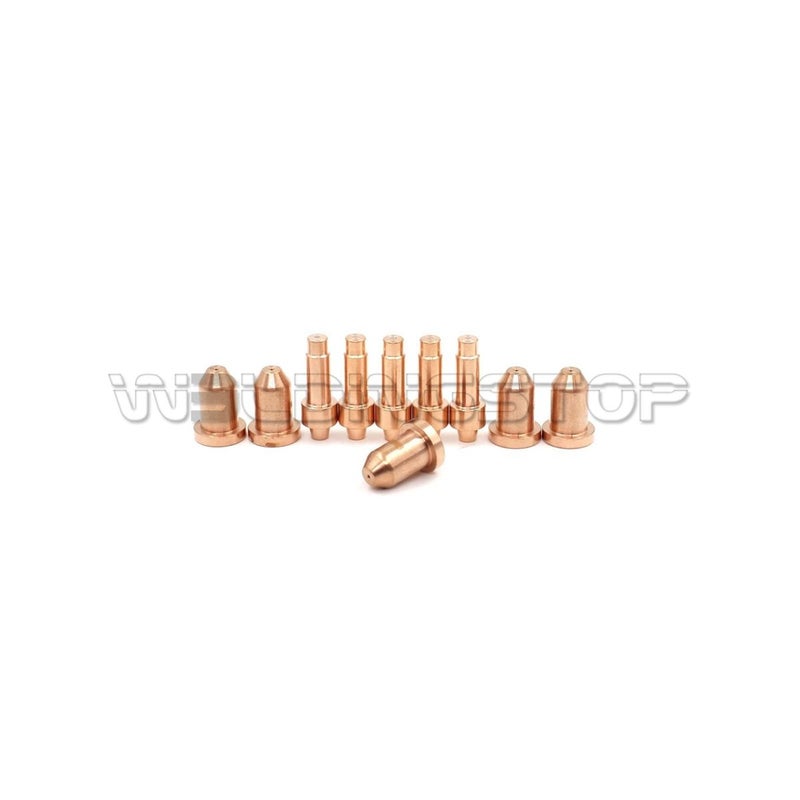 WeldingStop 10 Pieces Plasma Cutting XT40 Torch Consumables Electrode 249926 Nozzle 40A 249928 Tip for Miller - Image 2